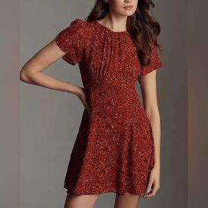 NEW Reformation Lula Flutter Sleeve Minidress
